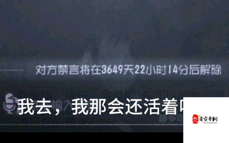 第五人格误封禁言?别急,自救攻略来啦!