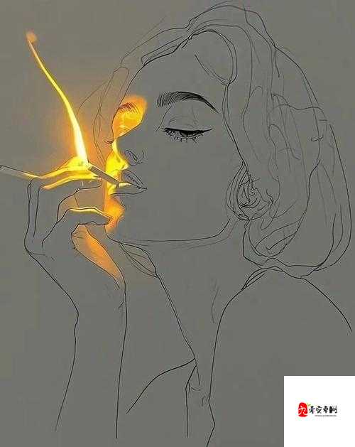 只在点烟时低头,只对爱的人温柔——一幅画背后的深情故事