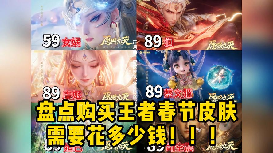王者荣耀2020年春节皮肤盛宴,点券花费大揭秘