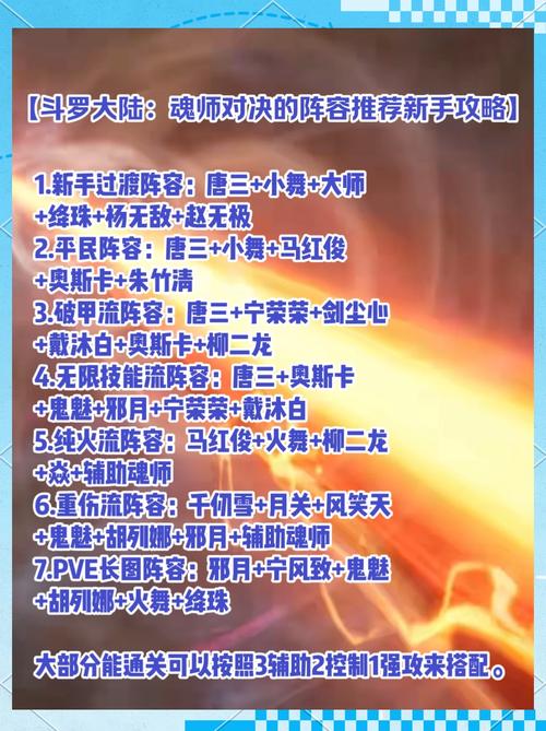 四星技能逆天解析！这些将魂录搭配直接封神
